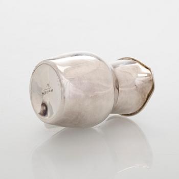 Tapio Wirkkala, a silver and teak cream jug and sugar bowl, Kultakeskus, Hämeenlinna 1959.