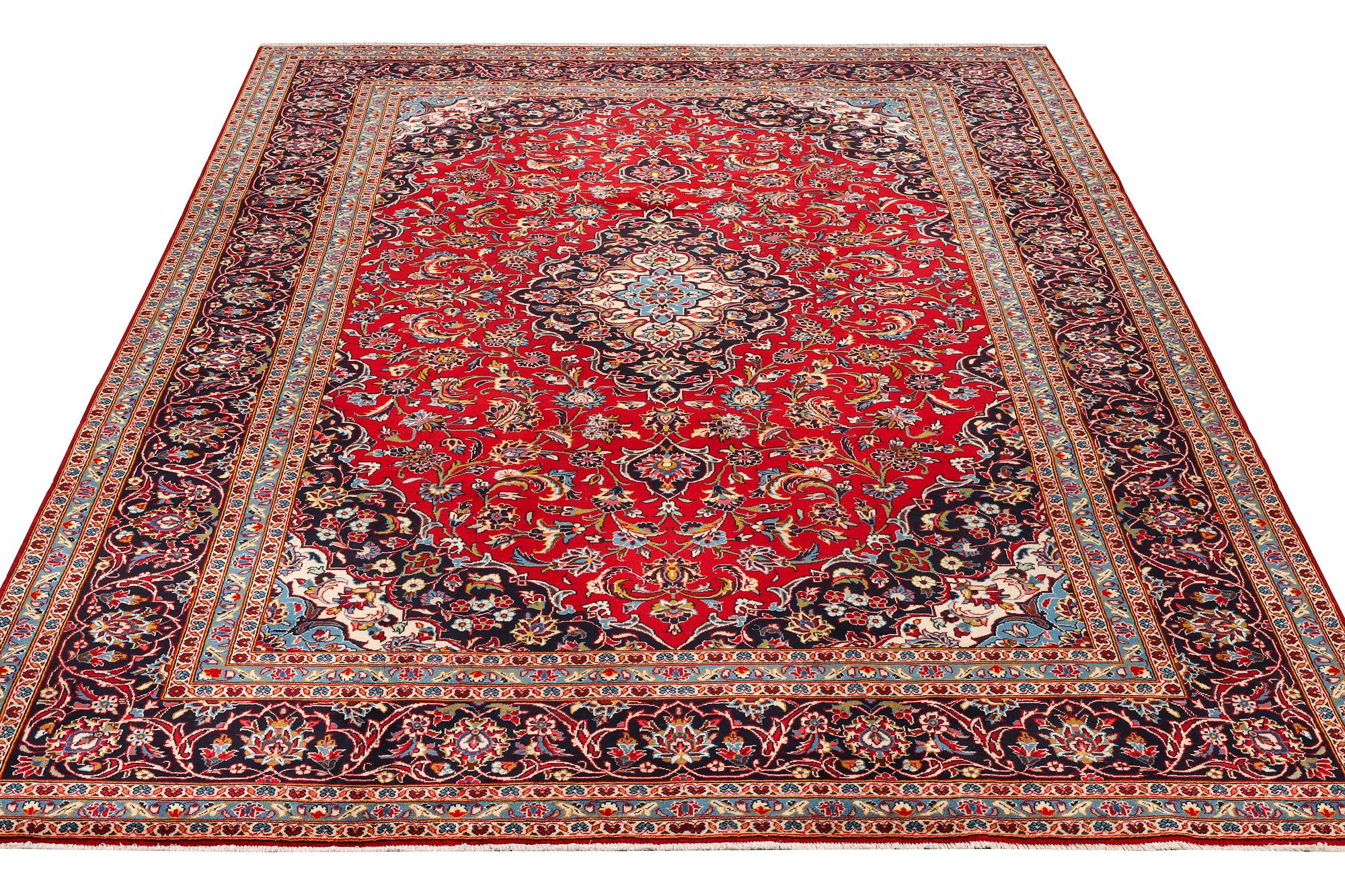 A Keshan carpet, c. 360 x 247 cm.
