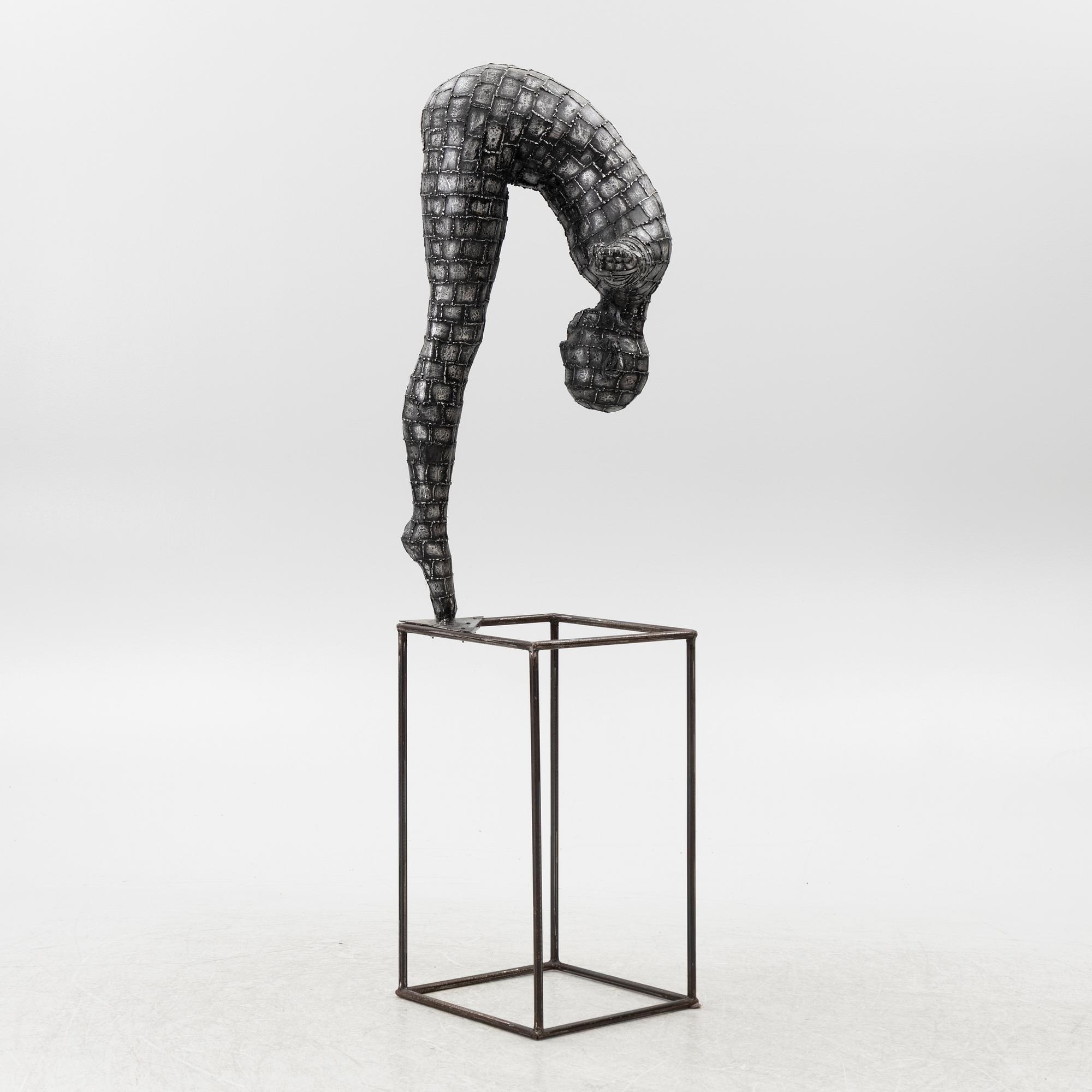 Dekorativ skulptur, patinerad aluminium, Art People Gallery Paris, 2000-tal.