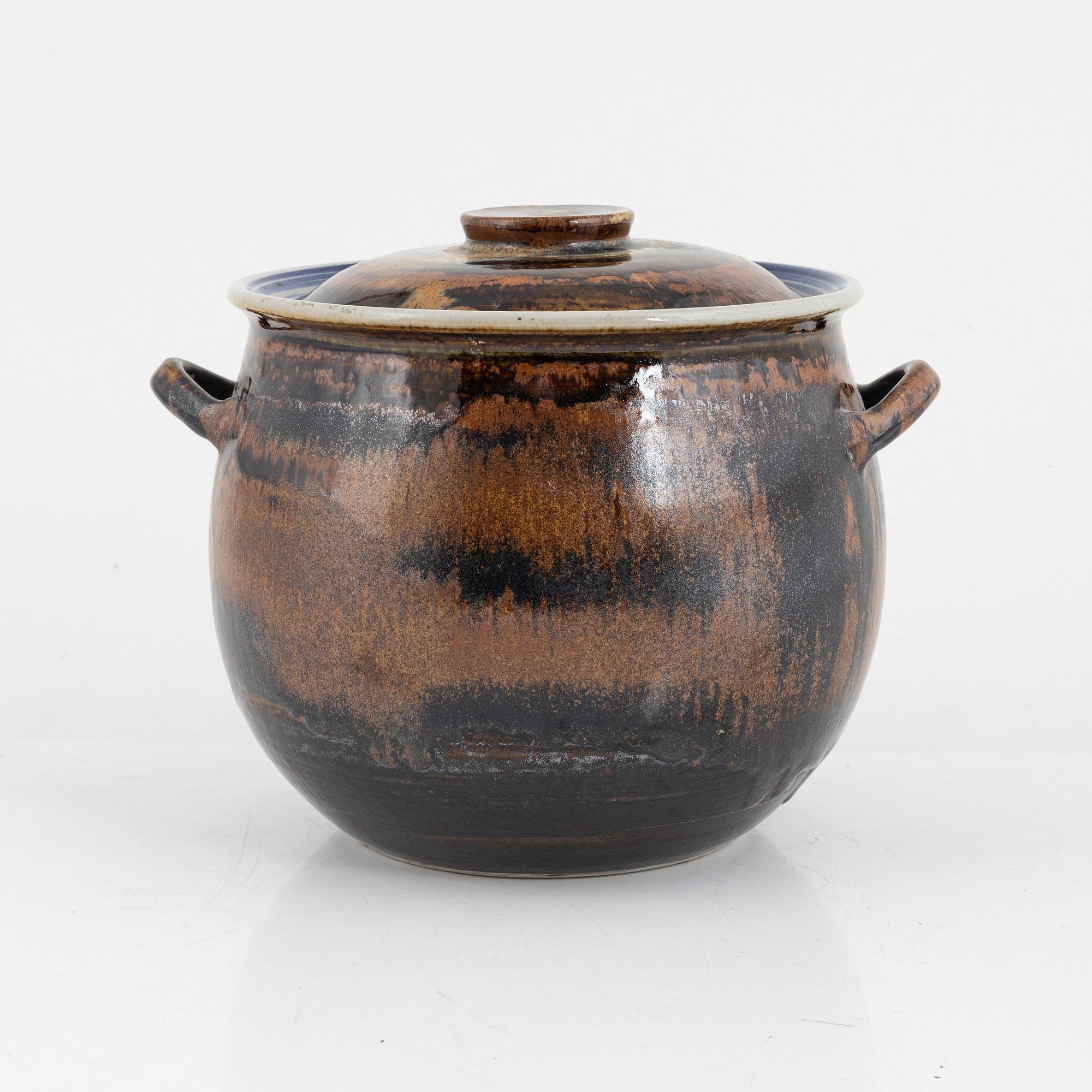 Carl-Harry Stålhane, a stoneware urn/pot, Designhuset, Sweden.