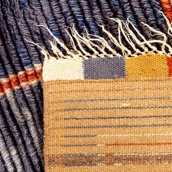 A 1930s long pile rug ca 160x95 cm.