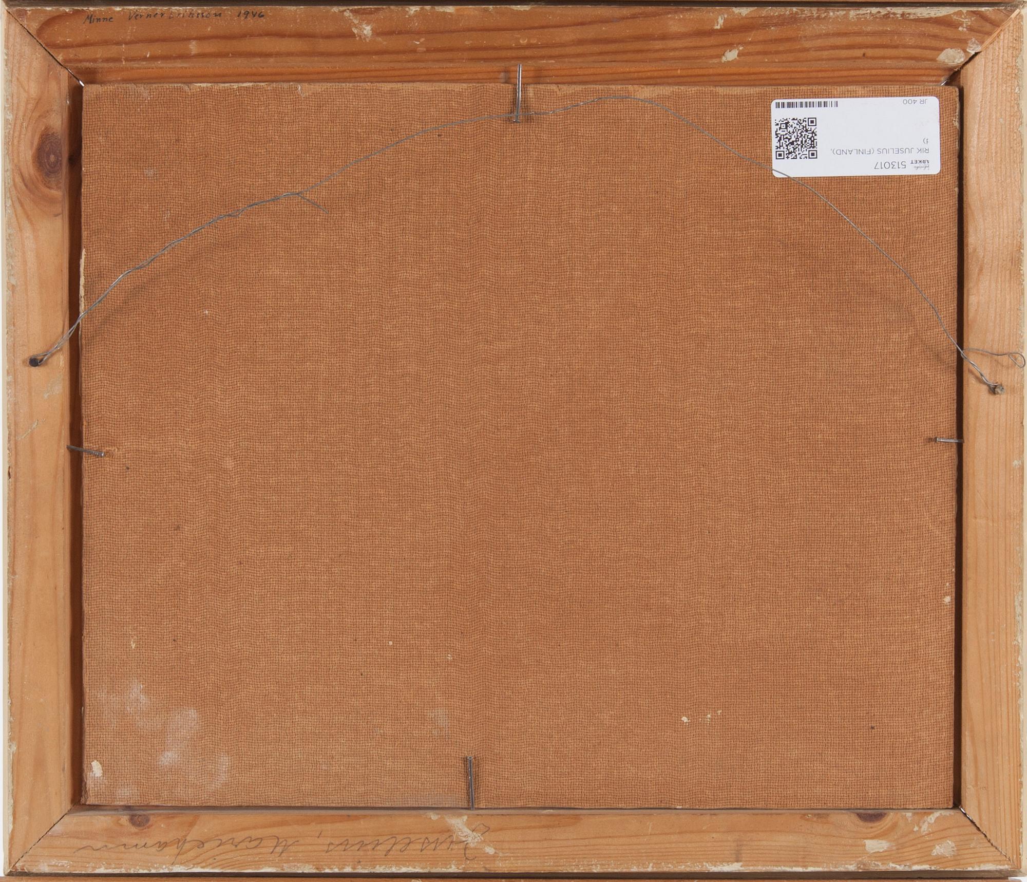 ERIK JUSELIUS, olja på skiva, signerad och daterad 1945.