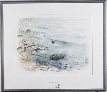 EKEGREN, BJÖRN, SAMT JONSSON, LARS. Färglitografier, 2 st.