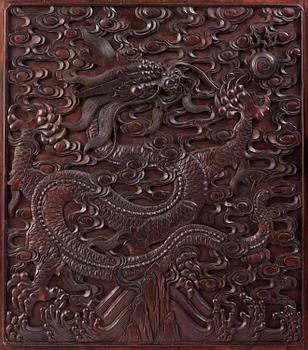 A large Imperial Hongmu compound cabinet, Qingdynasty, 19th century.