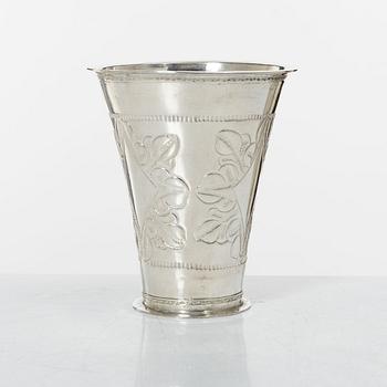 A Swedish silver beaker, mark of Petter Röding, Varberg 1752.