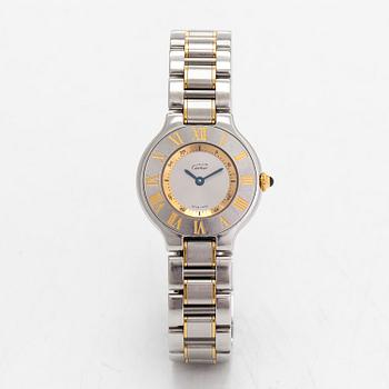 must de Cartier, Must 21, wristwatch, 28 mm.