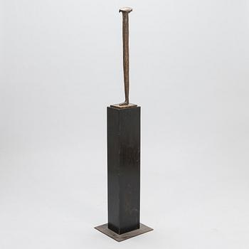 Juha Ojansivu, bronze and oak, signed and dated 2013, numbered 1/1.