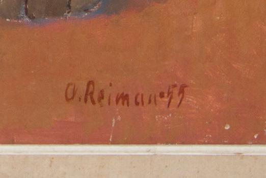 OLLI REIMAN, olja på duk, signerad och daterad -55.