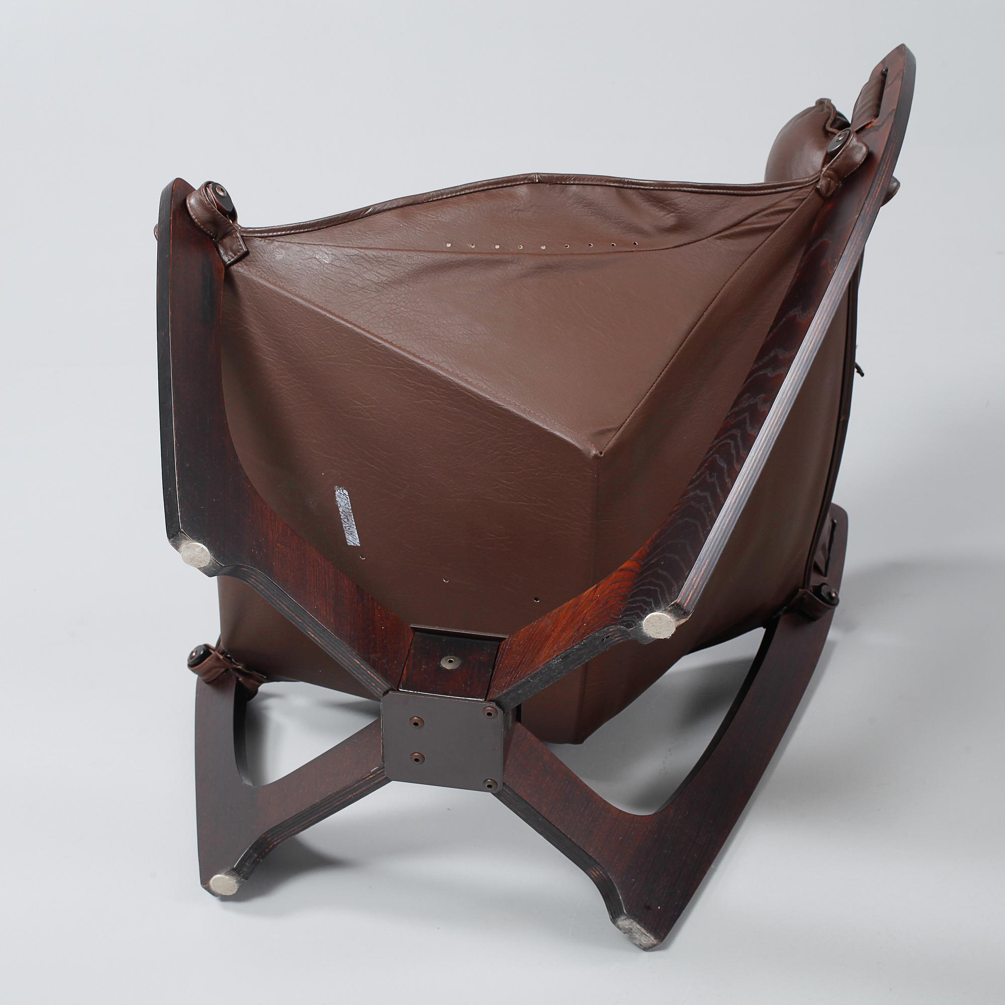 FÅTÖLJER, ett par, Luna chair, Odd Knutsen, Norge, 1900-talets andra hälft.