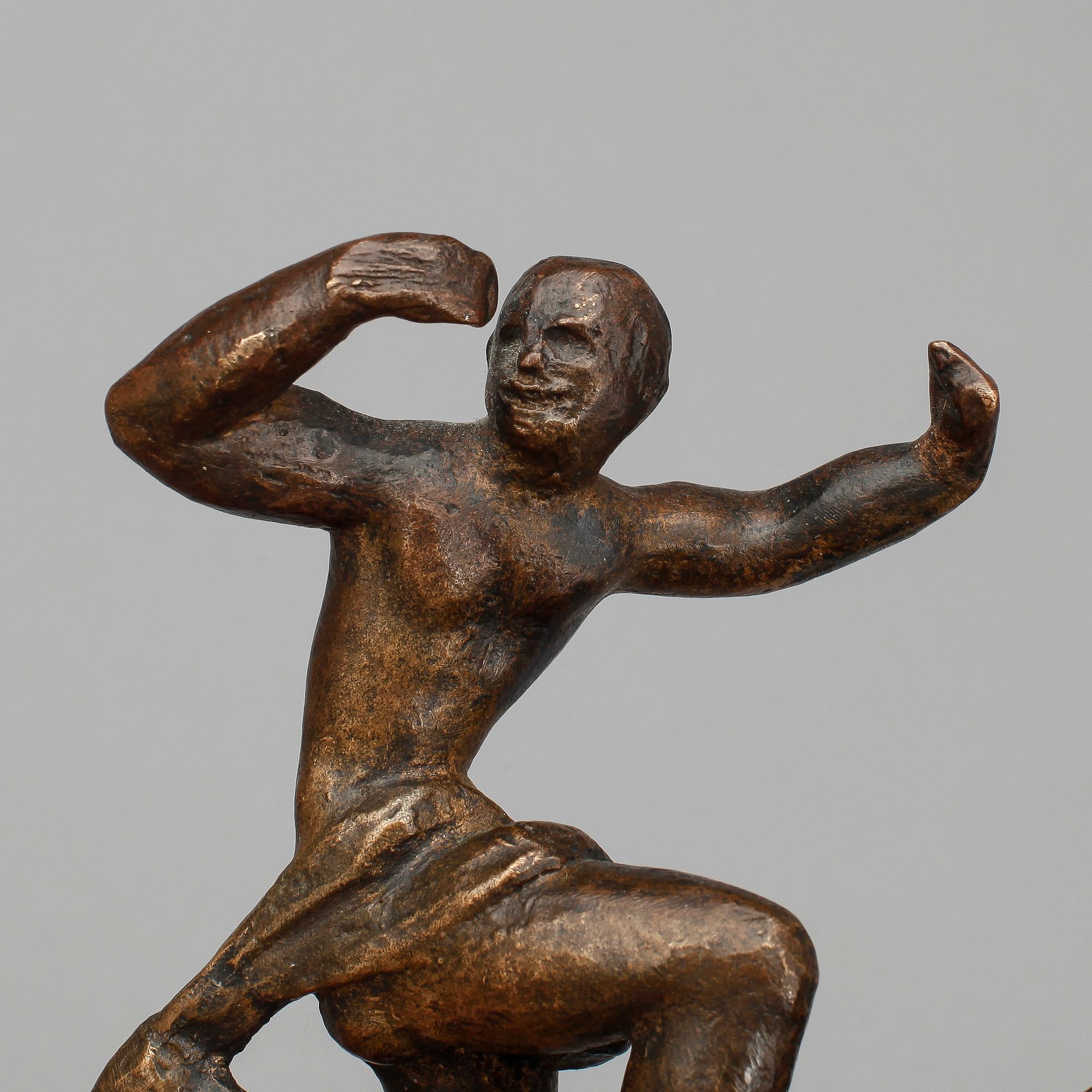 NILS FOUGSTEDT, skulptur, brons. Signerad.