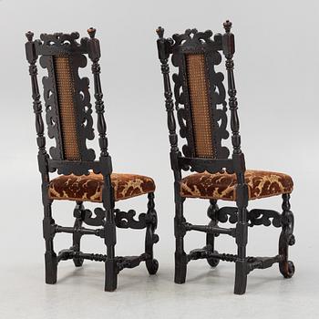 Chairs, a pair, Baroque, 18th century.