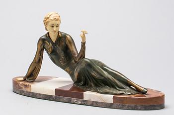 SKULPTUR, art-decostil. 1900-tal.