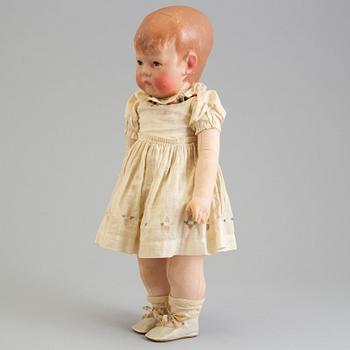 A Käthe Kruse doll, Germany 1930-40s.