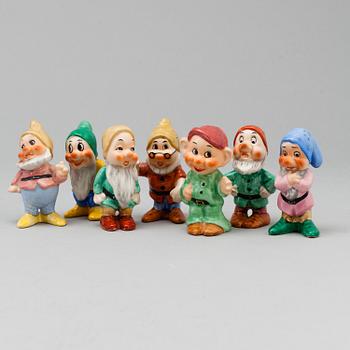 GOEBEL, FIGURER, sju st, porslin, 1900-talets andra hälft.