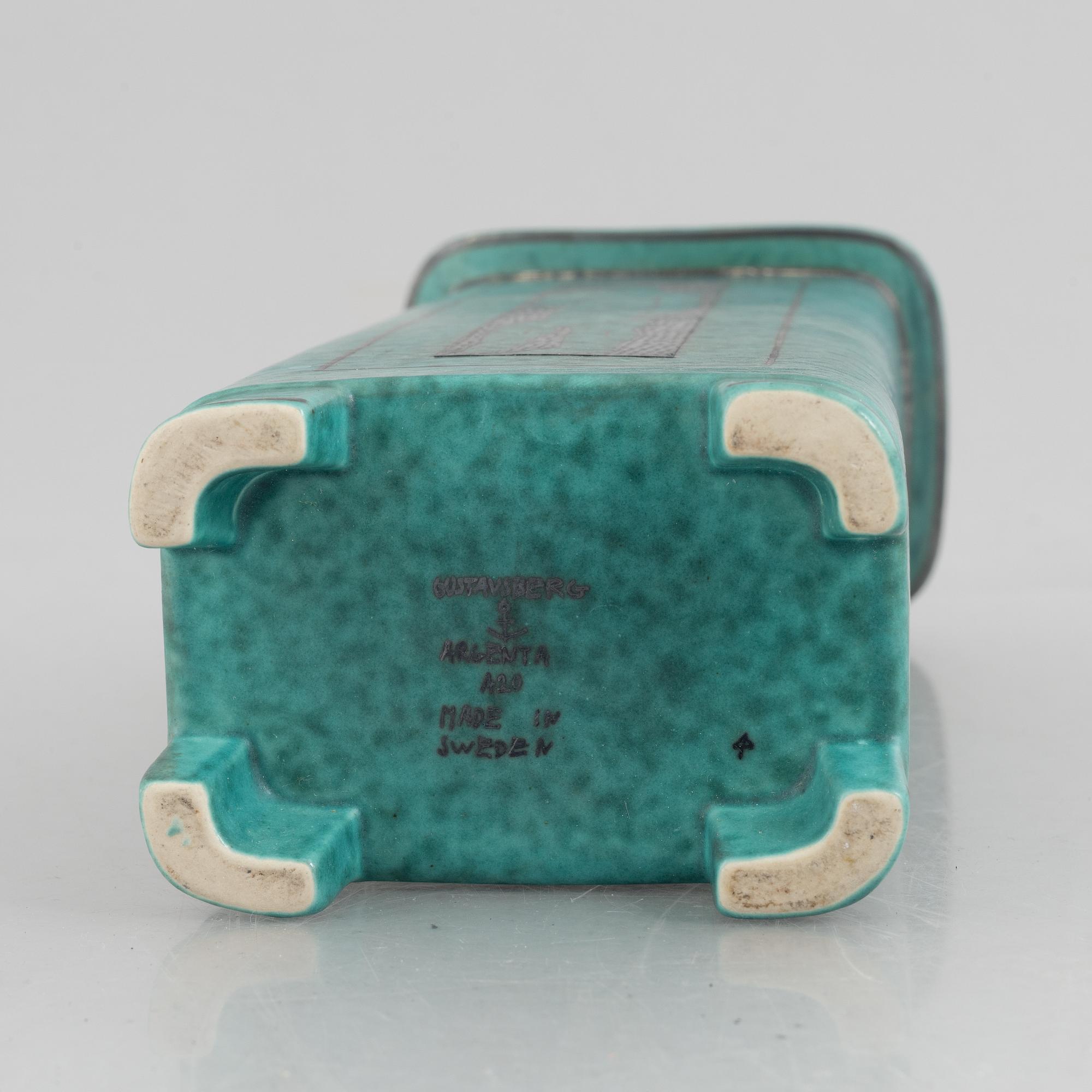 Wilhelm Kåge, a stoneware 'Argenta' vase, Gustavsberg.