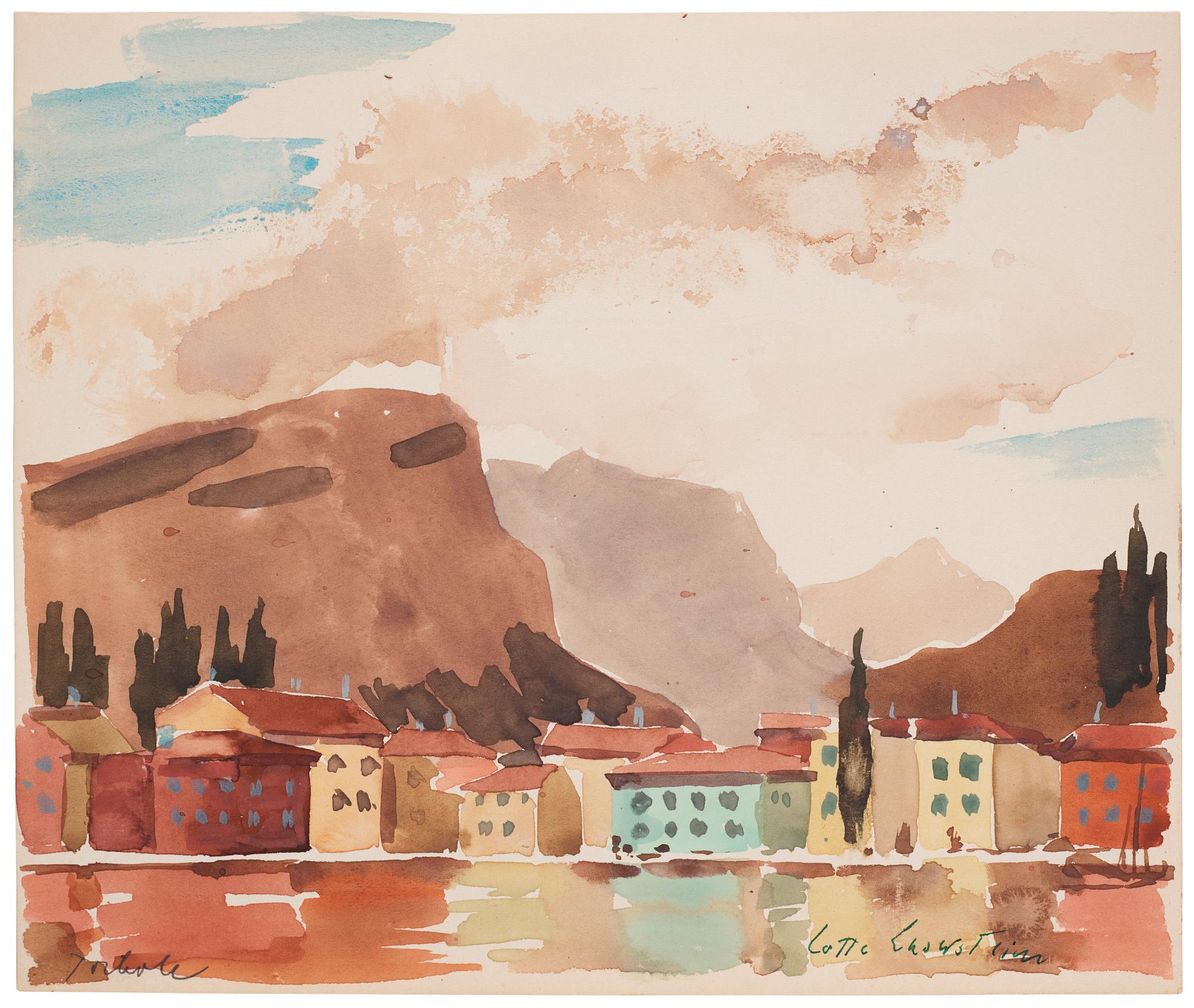 Lotte Laserstein, Stadsvy, Torbole, Italien.