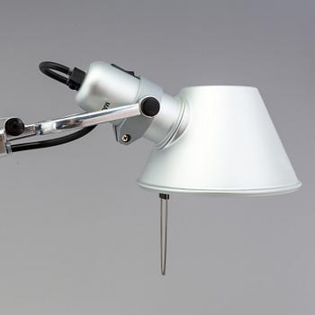 a "Tolomeo mini" table light by Artemide Italy.