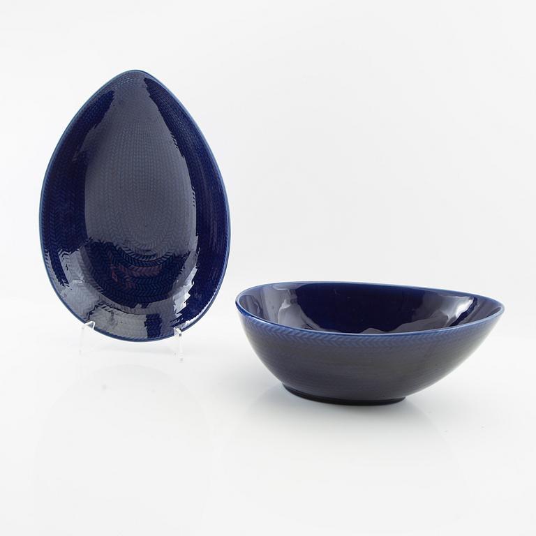 Hertha Bengtson, service "Blue Fire" approx. 98 pcs Rörstrand.