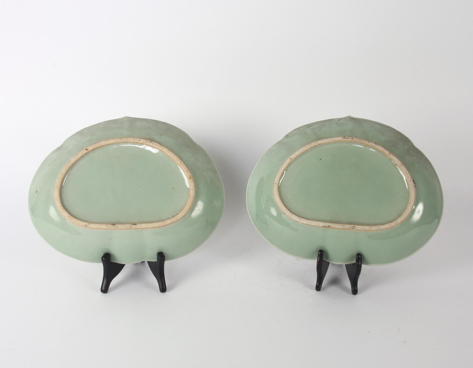 FAT, ett par, porslin, Kanton, 1800/1900-tal.