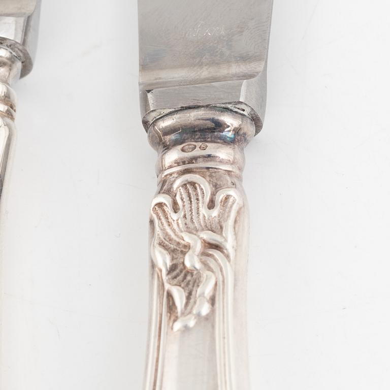 A 42-piece 'Sachsisk' silver cutlery, mark of Cohr, Denmark.