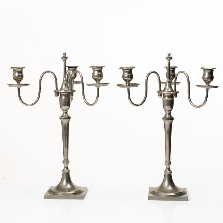 A pair of candelabra, Skultuna.