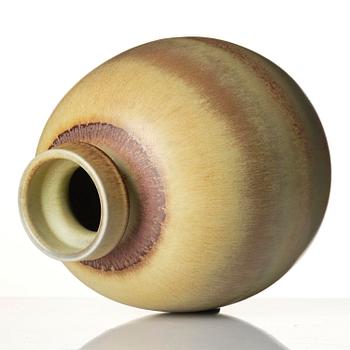 Berndt Friberg, a stoneware vase, Gustavsberg Studio, Sweden 1967.