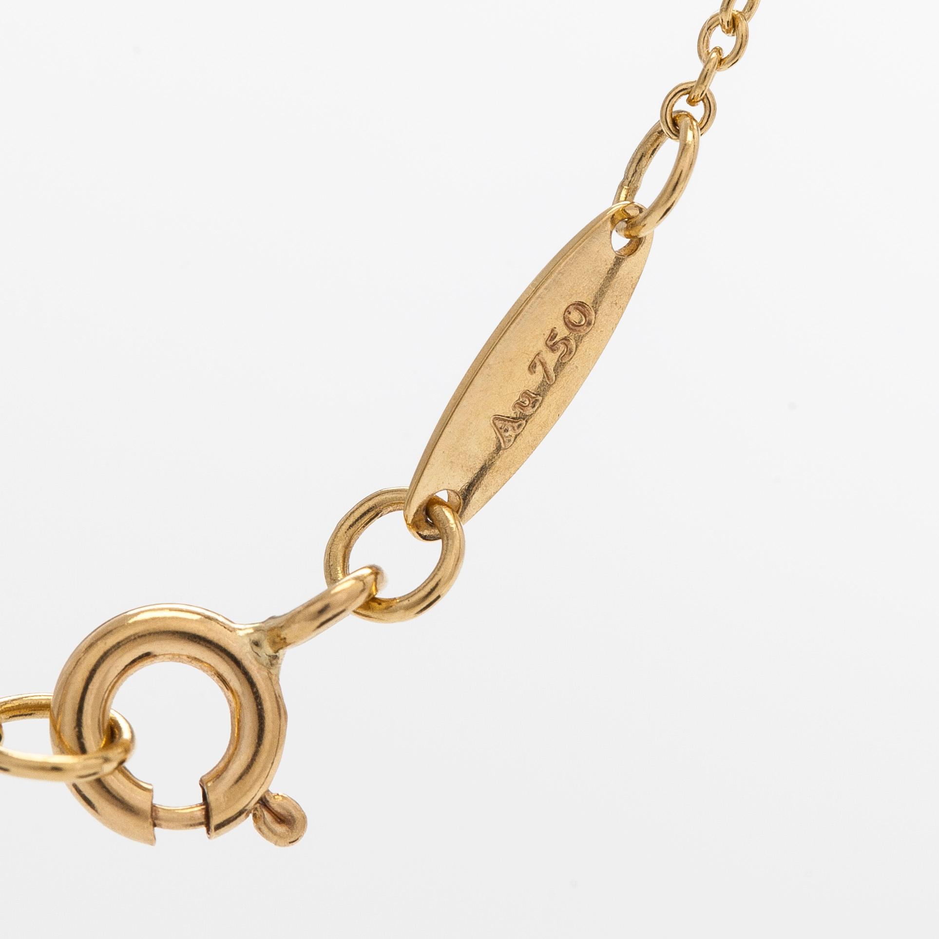 Tiffany & Co, Elsa Peretti, halsband, "Open Heart", 18K guld.