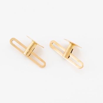 Skjortknappar, 18K guld med monogram.