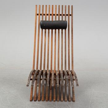 A 'Nozib' teak chair by Nils-Ole Zib for Bergaform, 21st Century.