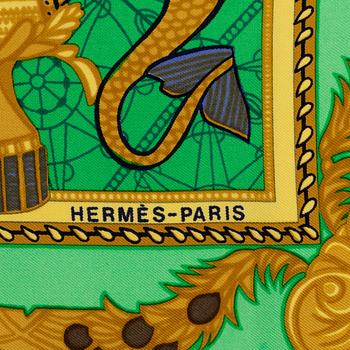 Hermès, a silk scarf, "Les Bissone de Venise".