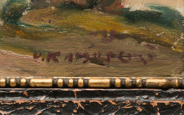 Väinö Kamppuri, oil on canvas, signed and unclearly dated.