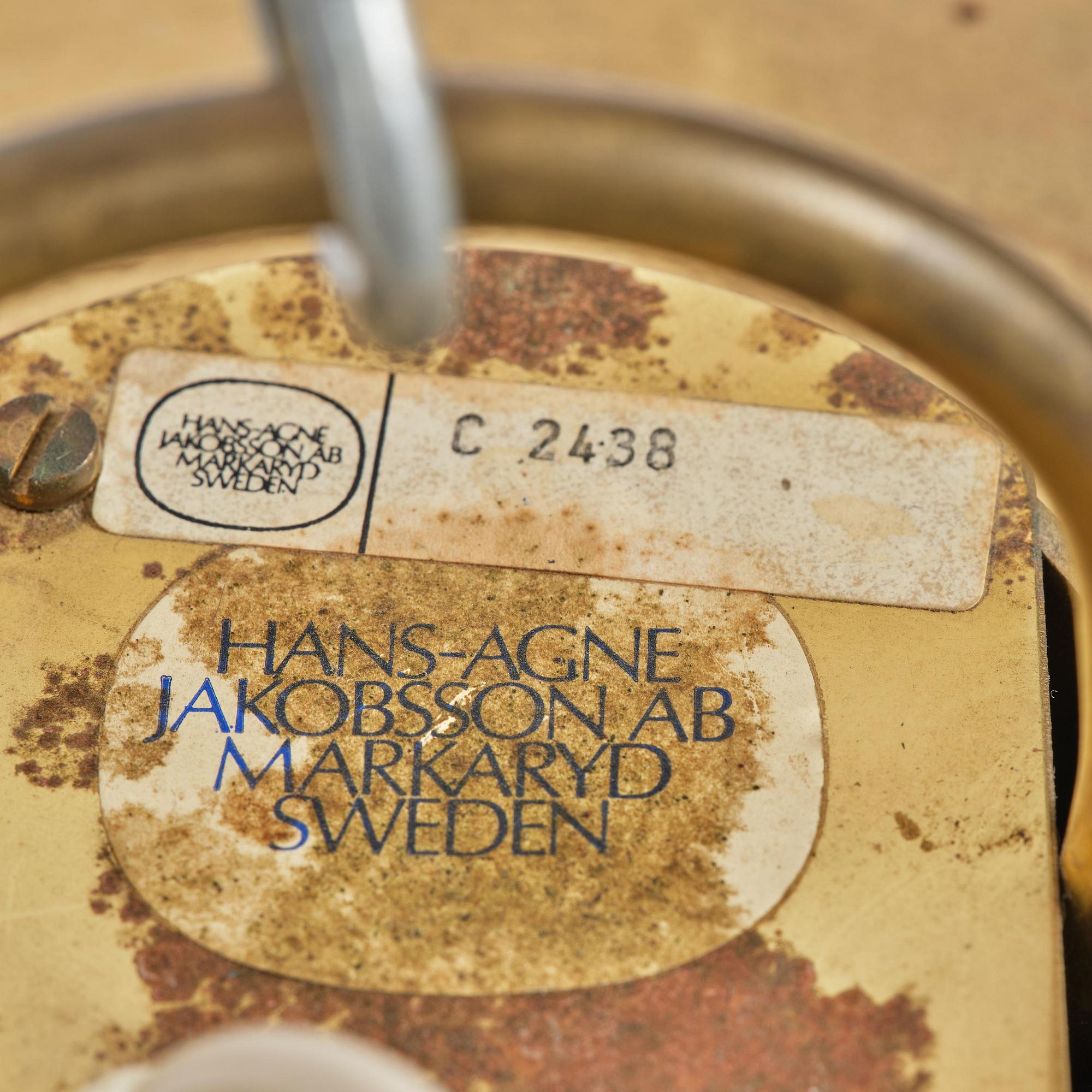 Hans-Agne Jakobsson, a rare ceiling lamp model "C 2438", Hans-Agne Jakobsson AB, Markaryd, 1970s.