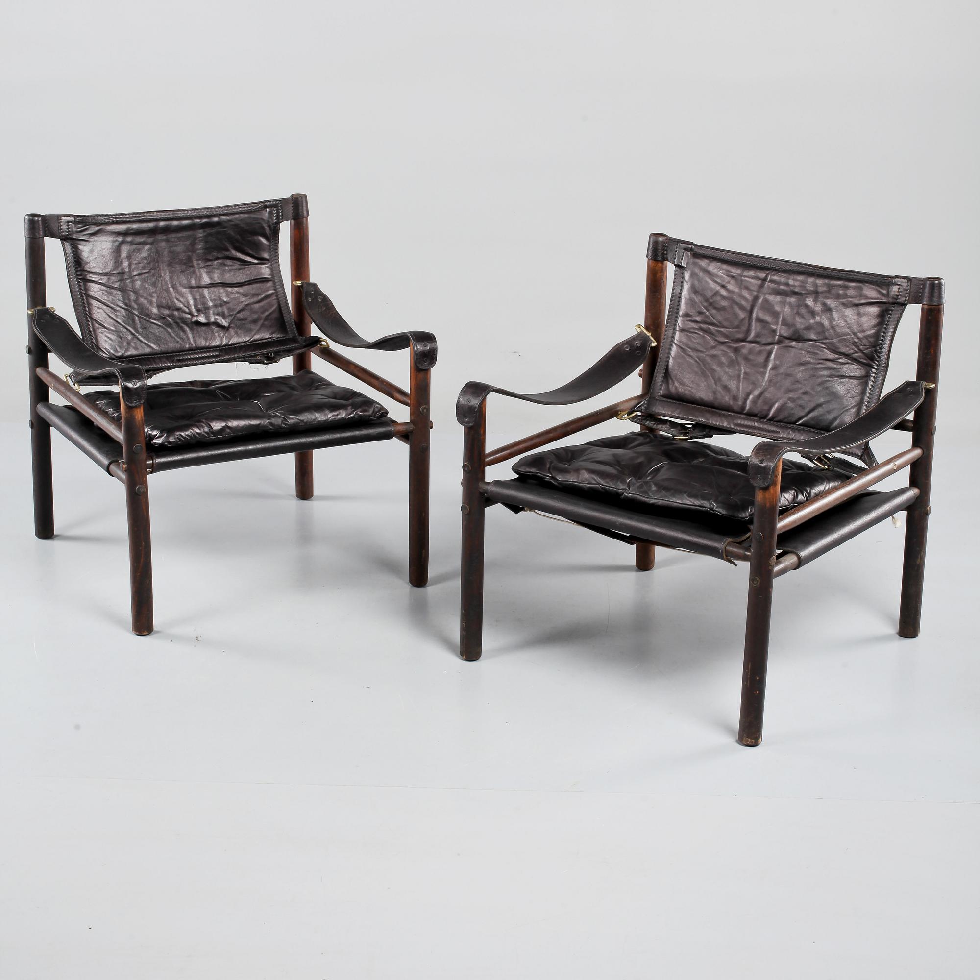 FÅTÖLJER, ett par, "Sirocco", Arne Norell, Norell Möbler AB, 1960/70-tal.