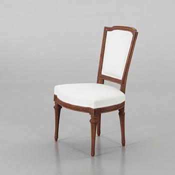 A SWEDISH LATE GUSTAVIAN CHAIR.