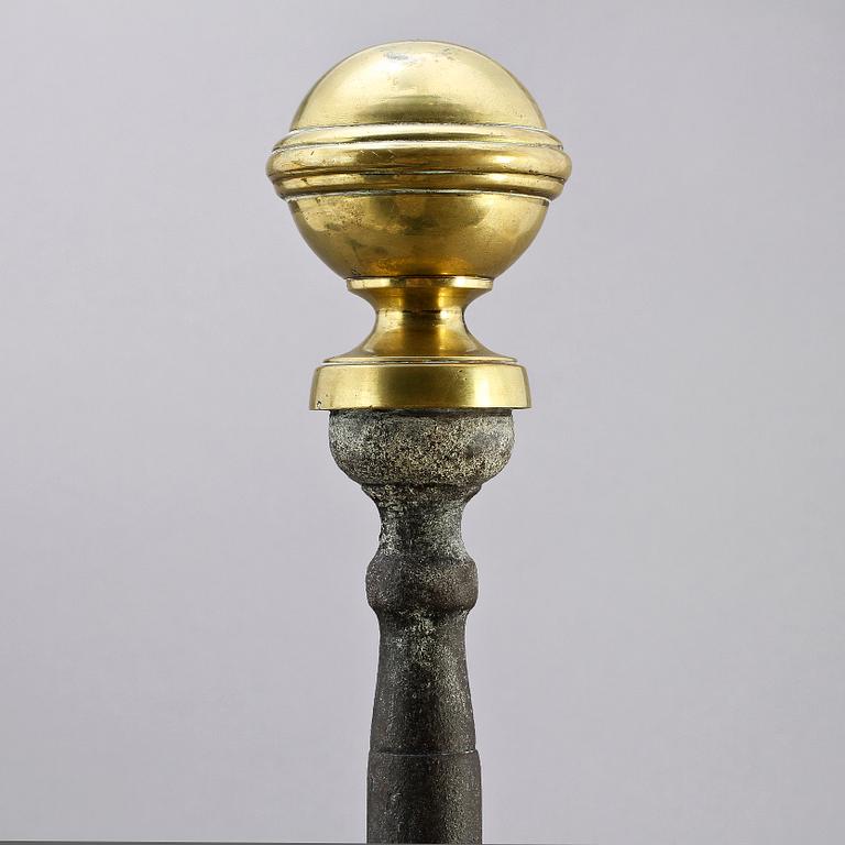 ELDHUNDAR,  järn, 1800-tal.