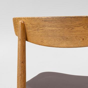 Børge Mogensen, four oak chairs, 'Öresund', Bra Bohag, Karl Andersson.