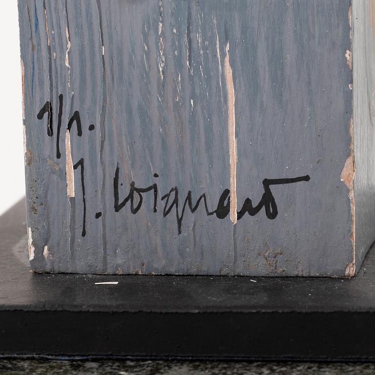 James Coignard, skulptur, bemålat trä, signerad 1/1.