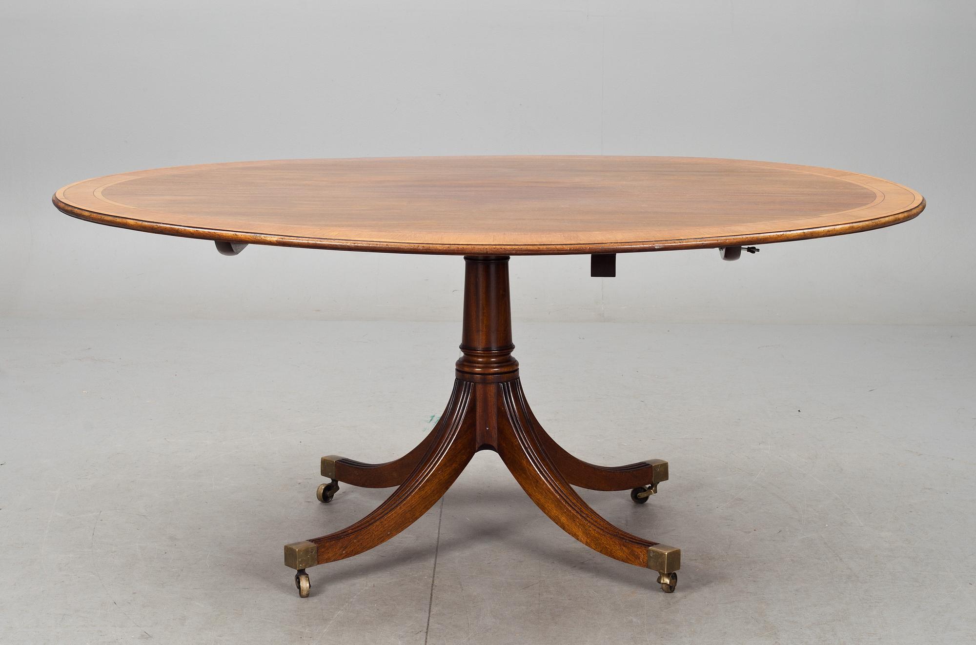 MATSALSMÖBLEMANG, 10 delar, regencystil, bl a Lysberg & Hansen, Danmark, 1900-tal.