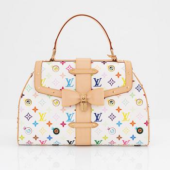 Louis Vuitton, 'Multicolor Murakami Eye Love You White' bag, no 665.