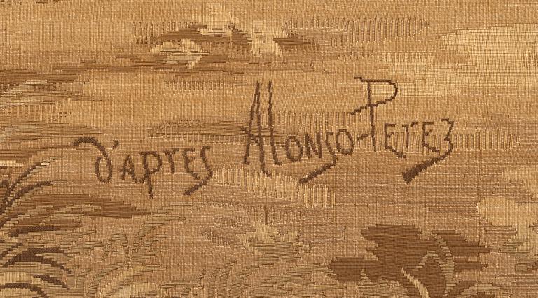 Alonso Pérez, after. Woven tapestry, machine-woven.