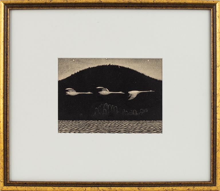 John Bauer, mezzotype, published by, Åhlén & Åkerlunds, Stockholm 1918, bibliophile edition, 166/200.