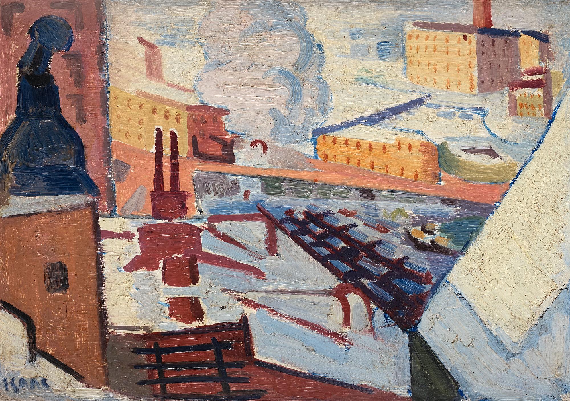 Isaac Grünewald, Utsikt från Södermalm mot Riddarholmen.