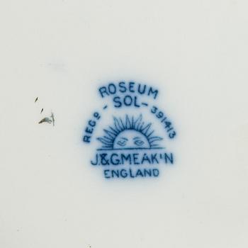 A 5-piece ceramic washing set, "Roseum", J&G Meakin, England, 20th century.