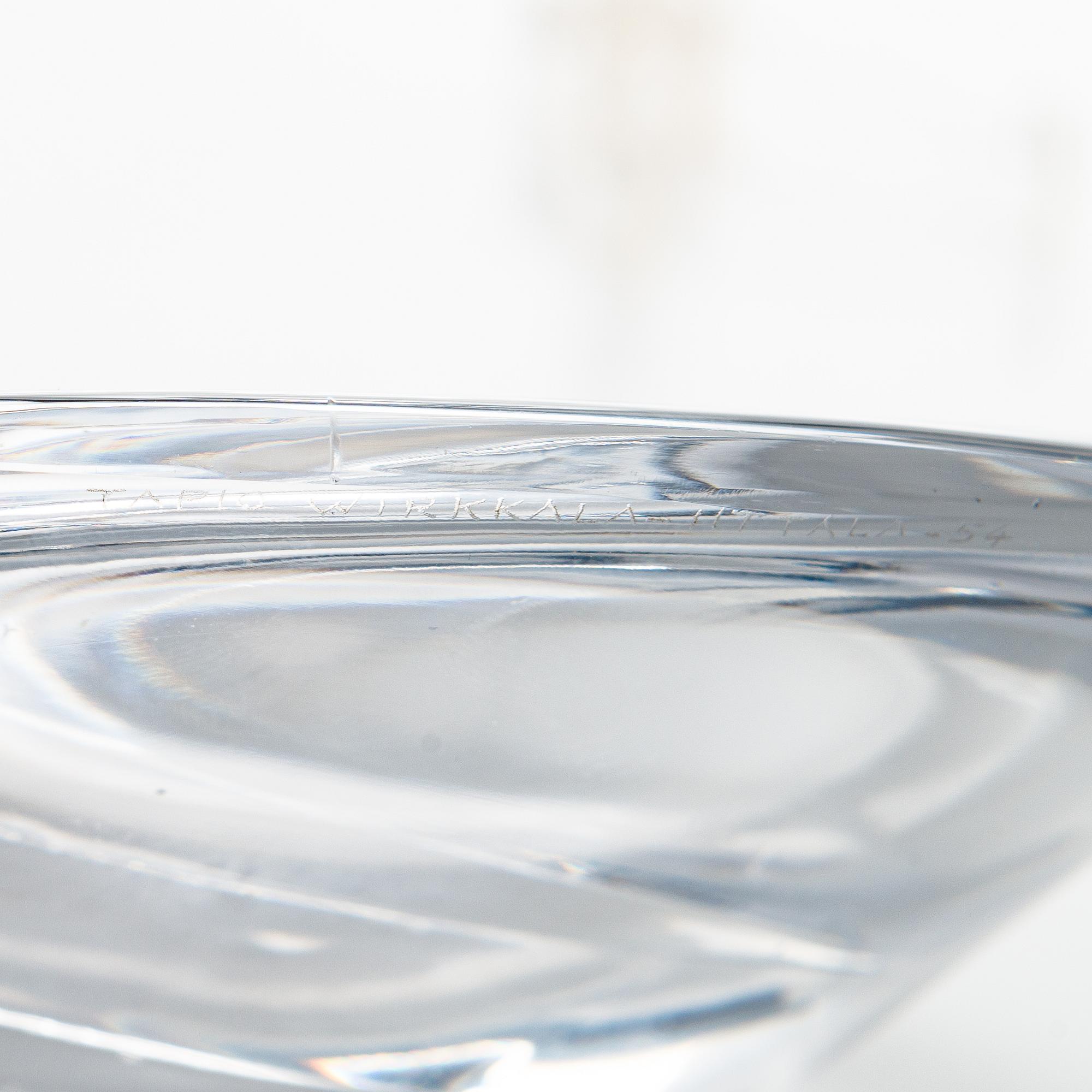 Tapio Wirkkala, Skål, "3371", signerad Tapio Wirkkala, Iittala -54.