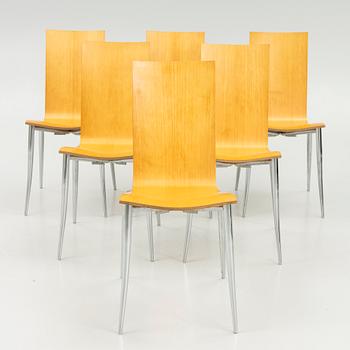 Philippe Starck, a set of six 'Olly Tango' chairs, Driade, Italy