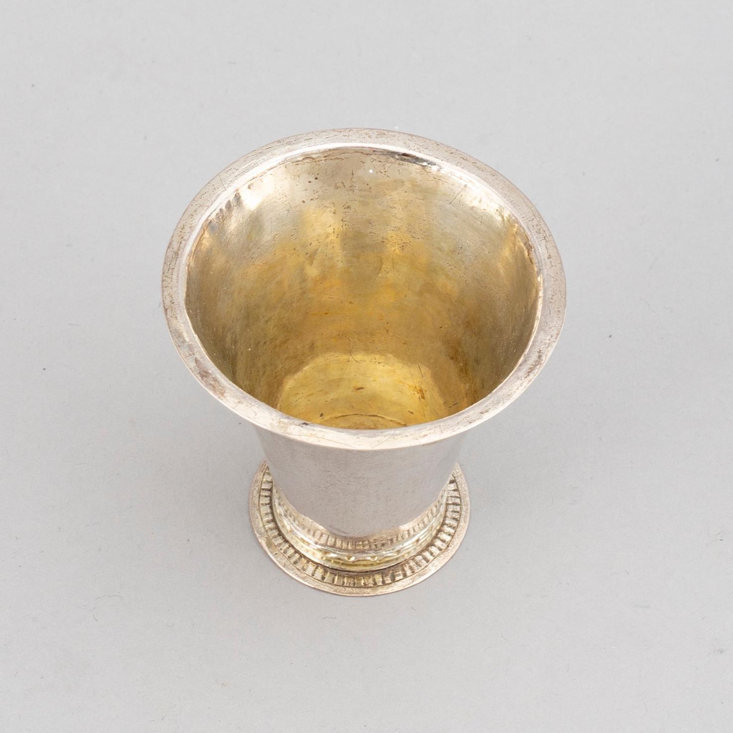 Bägare, silver, Sverige 1789.