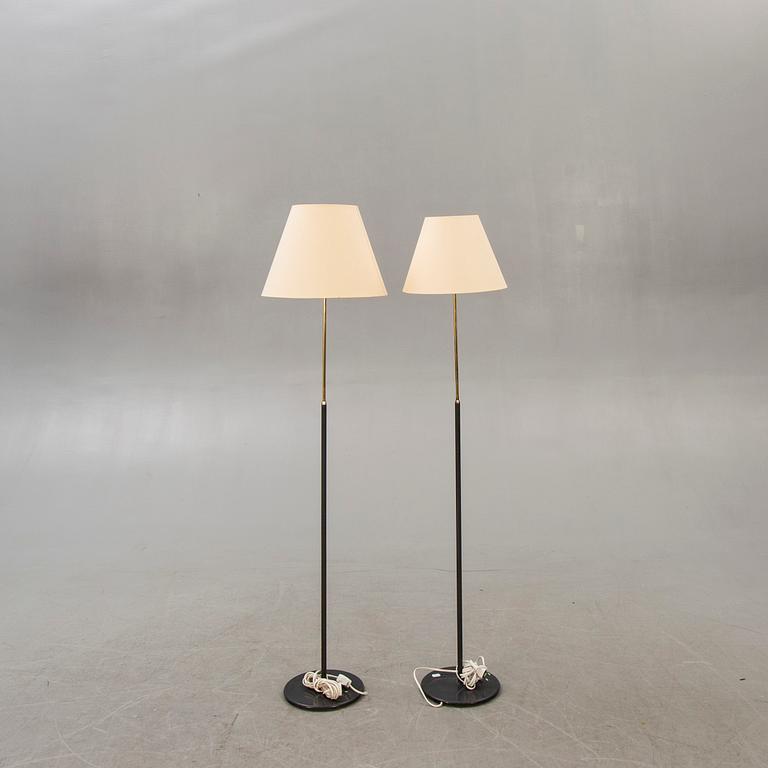 Bergboms, a pair, floor lamps, 1960s.