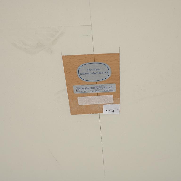 A 'Superellips' table by Piet Hein & Bruno Mathsson by Mathsson International, Värnamo.