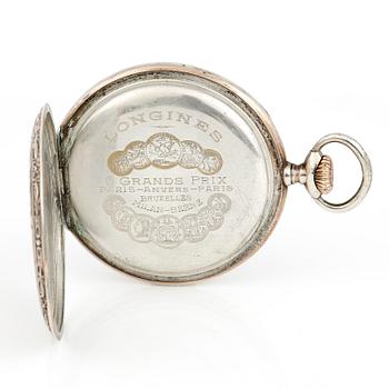 FICKUR, Longines '6 Grand Prix', Schweiz, ca 1916, silver.