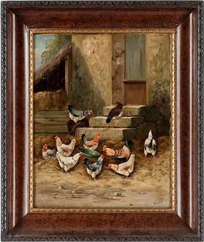 ALFRED PREHN, olja på duk. Sign.